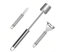 Pelapatate per pannocchie di mais, facile da pulire, con design a pressione per una rapida rimozione del nocciolo, strumento da cucina in acciaio inox per spelare mais in modo sicuro ed efficiente