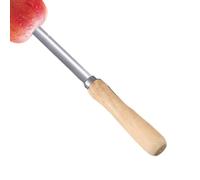 Pelapatate snocciolatore di frutta, snocciolatore multiuso in acciaio inox, manuale multifunzione con manico in legno, antiscivolo, per sbucciare frutta, preparare insalate, spremere succo in scatola
