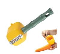 Pelatore con Raccoglitore | Multifunzione e Antiscivolo - Affettatrice per Frutta e Verdura - Per Pelapatate Zucchine Melanzane Pera Casa Ristorante Campeggio Picnic