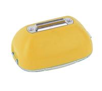 Pelaverdure con raccoglitore, funzionale, a prova di mais, per melone, pelapatate, carote, cetrioli, con manico contenitore, sbuccia frutta con contenitore BgH441 (giallo, 10 x 5,5 x 6,7 cm)