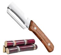 Pelaverdure da cucina - Pelaverdure manuale in acciaio, manico ergonomico, design portatile per dormitorio, noleggio, hotel, ristorante, facile da impugnare, superficie liscia, prevenzione della