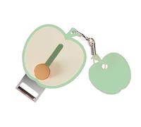 Pelaverdure in acciaio inox, tagliaverdure retrattile, tascabile, tagliaverdure, tagliaverdure piccolo, con portachiavi, per kiwi, pere, patate