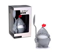 PELEG DESIGN Arthur Portauovo con Cucchiaino - Simpatico Porta Uovo a Forma di Cavaliere per Uova alla Coque, Idea Regalo Divertente e Gadget da Cucina Creativo per Bambini e Adulti