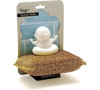 PELEG DESIGN Yogi Porta Spugna da Lavello - Supporto Creativo con Ventosa a Forma di Yogi - Organizzatore Cucina per Meditazione e Relax - Spugna Inclusa