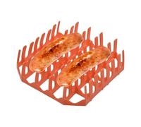 Peleria di pancetta in silicone per griglia di pancetta in silicone forno per friggitrice ad aria calda, griglia di pancetta senza bastoncini per microonde | Strumento di cottura per il forno,
