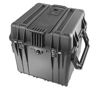 PELI 0340 Cassa a cubo di protezione con maniglie ideale per il trasporto di attrezzature, IP67 Impermeabile, Capacità di 96L, Prodotto in USA, Senza schiuma, Colore Nero