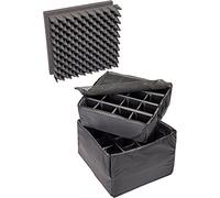 PELI 0355 set divisori imbottiti, accessorio per valigia Protector originale, compatibile 0350 Cassa cubica, colore: Nero