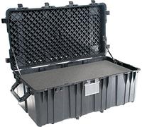 PELI 0550 Cassa da trasporto in polipropilene a tenuta stagna, IP57 Voto IP57, Capacità di 332L, Prodotto in USA, Con inserto in schiuma personalizzabile, Colore Nero