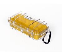 PELI 1030 Micro Case, Scatola di Protezione per Piccoli Dispositivi Sensibili, IP67 Impermeabile e a Prova di Polvere, Prodotto in USA, 0,6L Capacità, Colore Trasparente/Gia1L