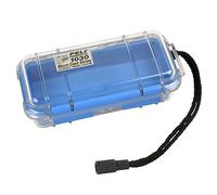 PELI 1030 Micro Case - Valigia protettiva piccola; Protezione superiore per attrezzature preziose come action camera, smartphone e strumenti compatti; Resistente all'acqua; 1 L; BLU/TRASPARENTE