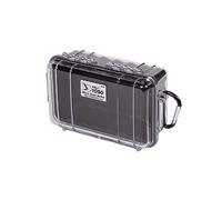 PELI 1050 Micro Case, Piccole custodie protettive Foto e macchina fotografica, IP67 Impermeabile, Capacità di 1L, Prodotto in USA, Colore Trasparente/Nero