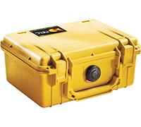 PELI 1120 Valigia professionale antiurto per fotocamera, IP67 Impermeabile, Capacità di 2L, Con Inserto in schiuma personalizzabile, Colore Giallo