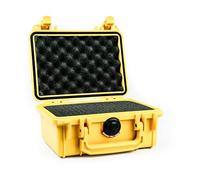PELI 1120 Valigia professionale antiurto per fotocamera, IP67 Impermeabile, Capacità di 2L, Prodotto in USA, Con Inserto in Schiuma personalizzabile, Colore Giallo