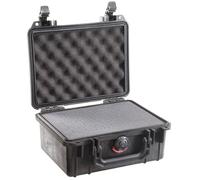 PELI 1120 Valigia protettiva piccola, Impermeabile e antipolvere, Volume interno di 2L, Con schiuma, Colore: Nero