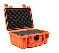 PELI 1120 Valigia protettiva rigida, IP67 Impermeabile e a Prova di Polvere, Capacità di 2L, Prodotto in USA, Con inserto in Schiuma Personalizzabile, Colore Arancione