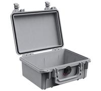 PELI 1150 Valigetta resistente agli urti per Fotocamera, IP67 Impermeabile e a prova di polvere, Capacità di 3L, Prodotto in USA, Senza schiuma, Colore Grigio
