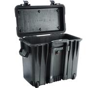 PELI 1440 Top Loader Case con ruote e manico telescopico, IP67 Impermeabile, Capacità di 34L, Prodotto in USA, Senza schiuma, Colore Nero
