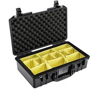 PELI 1440 Valigia a Tenuta Stagna per caricatore dall'alto, Grado di Protezione IP67, Capacità di 34L, Prodotto in USA, Con Inserto Divisorio Imbottito, Colore Nero