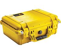 PELI 1450 Valigia Protettiva Impermeabile per Fotocamere DSLR e droni, Grado di Protezione IP67, Capacità di 15L, Prodotto in Germania, Senza Schiuma, Colore Giallo