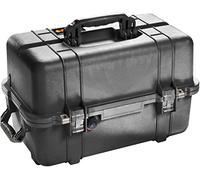 PELI 1460TOOL Professional Hard Toolbox, IP66 Resistente all'acqua e a tenuta di polvere, Prodotto in USA, Con divisori a vassoio regolabili e rimovibili, Colore Gi33L