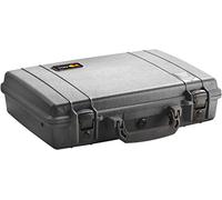 PELI 1470 Valigia per computer portatile professionale, IP67 Impermeabile e a prova di polvere, Capacità di 11L, Prodotto in USA, Senza schiuma, Colore Nero