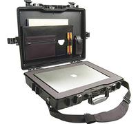 PELI 1495CC2 Valigia rigida antiurto resistente agli urti per computer portatili, IP67 Impermeabile e a prova di polvere, Capacità di 15L, Prodotto in USA, Colore Nero