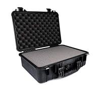 PELI 1500 Valigia protettiva a tenuta stagna, Grado di protezione IP67, Capacità di 19L, Prodotto in Germania, Con Inserto in schiuma personalizzabile, Colore Nero