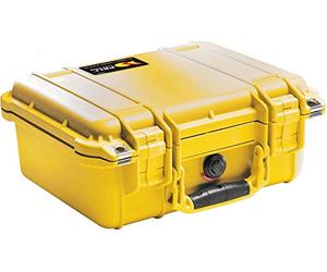 PELI 1500 Valigia protettiva in polipropilene, IP67 Impermeabile e a prova di polvere, Capacità di 19L, Prodotto in Germania, Senza schiuma, Colore Giallo