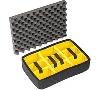 PELI 1505 set divisori imbottiti, accessorio per valigia PELI Protector originale, compatibile con: PELI 1500, colore: Nero/Giallo