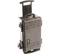 Peli 1510M Mobility Case con ruote in poliuretano per impieghi gravosi, IP57 Impermeabile e protetto dalla polvere, Capacità di 27L, Prodotto in USA, Con Inserto in schiuma personalizzabile, Nero