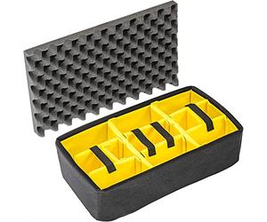 Peli 1515 set divisori imbottiti, accessorio per valigia Protector originale, compatibile 1510, colore: Nero/Giallo