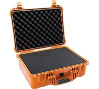 Peli 1520 Valigia di trasporto antiurto per attrezzature fragili, IP67 Impermeabile e a prova di polvere, Capacità di 24L, Prodotto in Germania, Con inserto in schiuma personalizzabile, Arancione