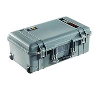 PELI 1535 Air Trolley Leggero Protettivo per Camera e Droni, Impermeabile e resistente alla polvere, 27L di Capacità, Fabbricato in USA, Con inserto in schiuma personalizzabile, Colore: Grigio