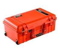 PELI 1535 Air Trolley Protettivo Leggero per Camera e Droni, Impermeabile e resistente alla polvere, 27L di Capacità, Fabbricato in USA, Con inserto in schiuma personalizzabile, Colore: Arancione