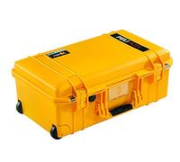 PELI 1535 Air Trolley Protettivo Leggero per Camera e Droni, Impermeabile e resistente alla polvere, 27L di Capacità, Fabbricato in USA, Con inserto in schiuma personalizzabile, Colore: Giallo