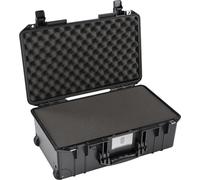 PELI 1535 Air - Valigetta da viaggio leggera con ruote per attrezzature fotografiche, impermeabile e antipolvere, 27 l, made in USA, con inserto in schiuma (regolabile), colore: Nero
