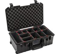 PELI 1535 Air - Valigetta di protezione leggera con ruote con fotocamera, impermeabile e antipolvere, volume 27 l, sistema di suddivisione TrekPak (regolabile), colore: Nero