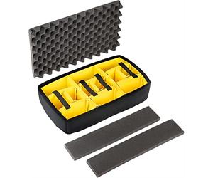 Peli 1535AIRDS set divisori imbottiti, accessorio per valigia Air originale, compatibile Air 1535, colore: Nero/Giallo