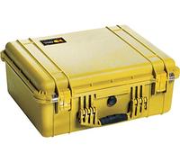 PELI 1550 Valigia Antiurto Professionale, IP67 Impermeabile, Capacità di 33L, Prodotto in Germania, Con inserto in Schiuma Personalizzabile, Colore Giallo