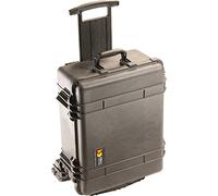 PELI 1560M Valigia Protettiva Per La Mobilità Con Ruote In Poliuretano, IP57 Impermeabile e Protetto Dalla Polvere, Prodotto In USA, Capacità di 44L, Con Inserto In Schiuma Personalizzabile, Nero