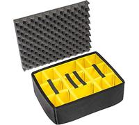 Peli 1565 set divisori imbottiti, accessorio per valigia Protector originale, compatibile 1560, colore: Nero/Giallo