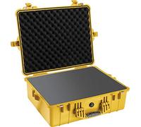 PELI 1600 Valigia protettiva antiurto, IP67 Impermeabile e a prova di polvere, Capacità di 46L, Prodotto in Germania, Con inserto in schiuma personalizzabile, Colore Giallo