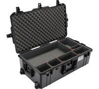 PELI 1615 Air - Trolley leggero impermeabile per macchina fotografica, impermeabile e antipolvere, volume 71 l, sistema di suddivisione TrekPak (regolabile), colore: Nero