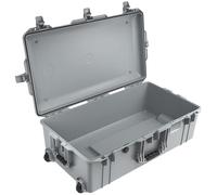 PELI 1615 Air Valigia Impermeabile con Ruote per Attrezzatura Fotografica, Impermeabile e resistente alla polvere, 71L di Capacità, Fabbricato in USA, Senza Schiuma, Colore: Grigio