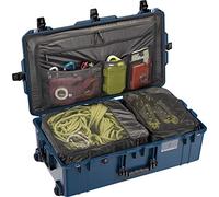 PELI 1615TRVL Travel Air Case, Valigia resitente agli urti con ruote, Impermeabile e resistente alla polvere, Capacità di 70L, Fabbricata in USA, Con inserto da viaggio, Colore: Indaco