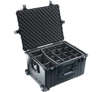 Peli 1624 - Cassetta da lavoro con scomparti divisori imbottiti, colore: Nero