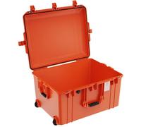 PELI 1637 Air Trolley Protettivo Leggero con Ruote per Camera e Droni, Impermeabile e resistente alla polvere, 89L di Capacità, Fabbricato in USA, Senza Schiuma, Colore: Arancione