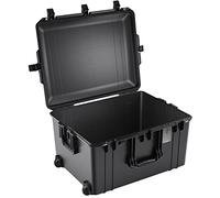 PELI 1637 Air Trolley Protettivo Leggero Per Camera E Droni, Impermeabile E Resistente Alla Polvere, 89L Di Capacità, Fabbricato In USA, Senza Schiuma, Colore: Nero
