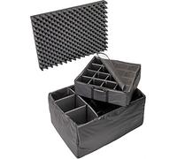 PELI 1665 set divisori imbottiti, accessorio per valigia PELI Protector originale, compatibile con: PELI 1650, colore: Nero/Giallo
