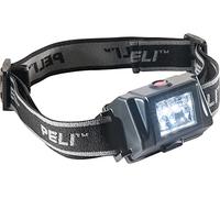 PELI 2610Z0 Torcia Frontale Premium A LED Omologata Per La Sicurezza ATEX Zona 0, di Alta Qualità Per L'Industria E I Vigili Del Fuoco, IPX4 Resistente All'Acqua, 47H Tempo di Esecuzione, Colore: Nero